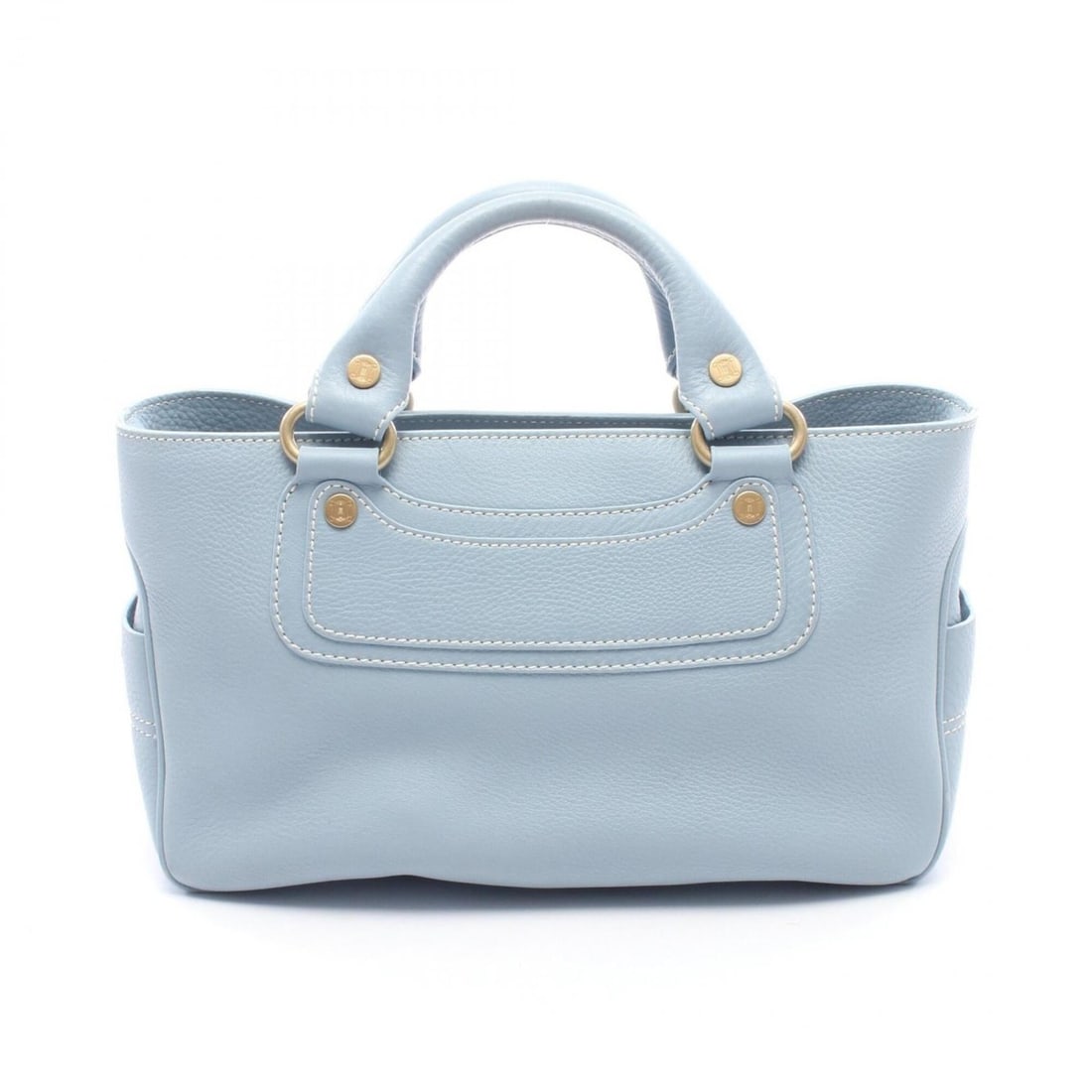Celine Boogie Bag Handbag, Leather, Women's, Blue: --- Catalog ---Category: SizeSize (HxWxD): 20cm x 32cm x 13cm / 7.87'' x 12.59'' x 5.11''Category: DesignType: HandbagColor: BlueGender: WomenMaterial: Leather Category: GeneralBrand: Celine--- Item L