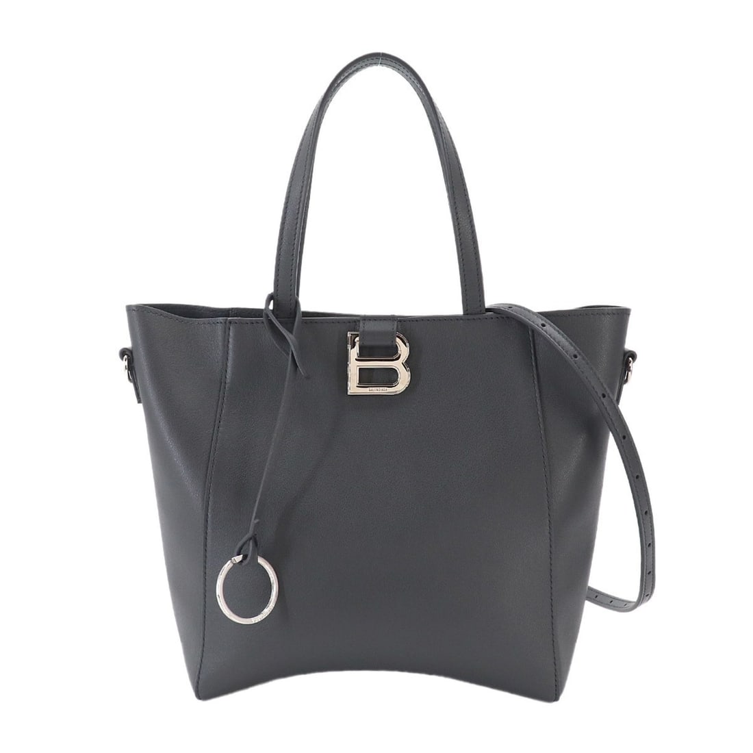 Balenciaga Hourglass Soft Small 2-way Tote Shoulder Handbag Leather Gray 810415: --- Catalog ---Category: SizeWeight: 360g / 12.69oz.Size (HxWxD): 22cm x 29cm x 8cm / 8.66'' x 11.41'' x 3.14''Strap Length: 123cm / 48.42''Handle Length: 33cm / 12.99''Category: DesignType: Handbag, 