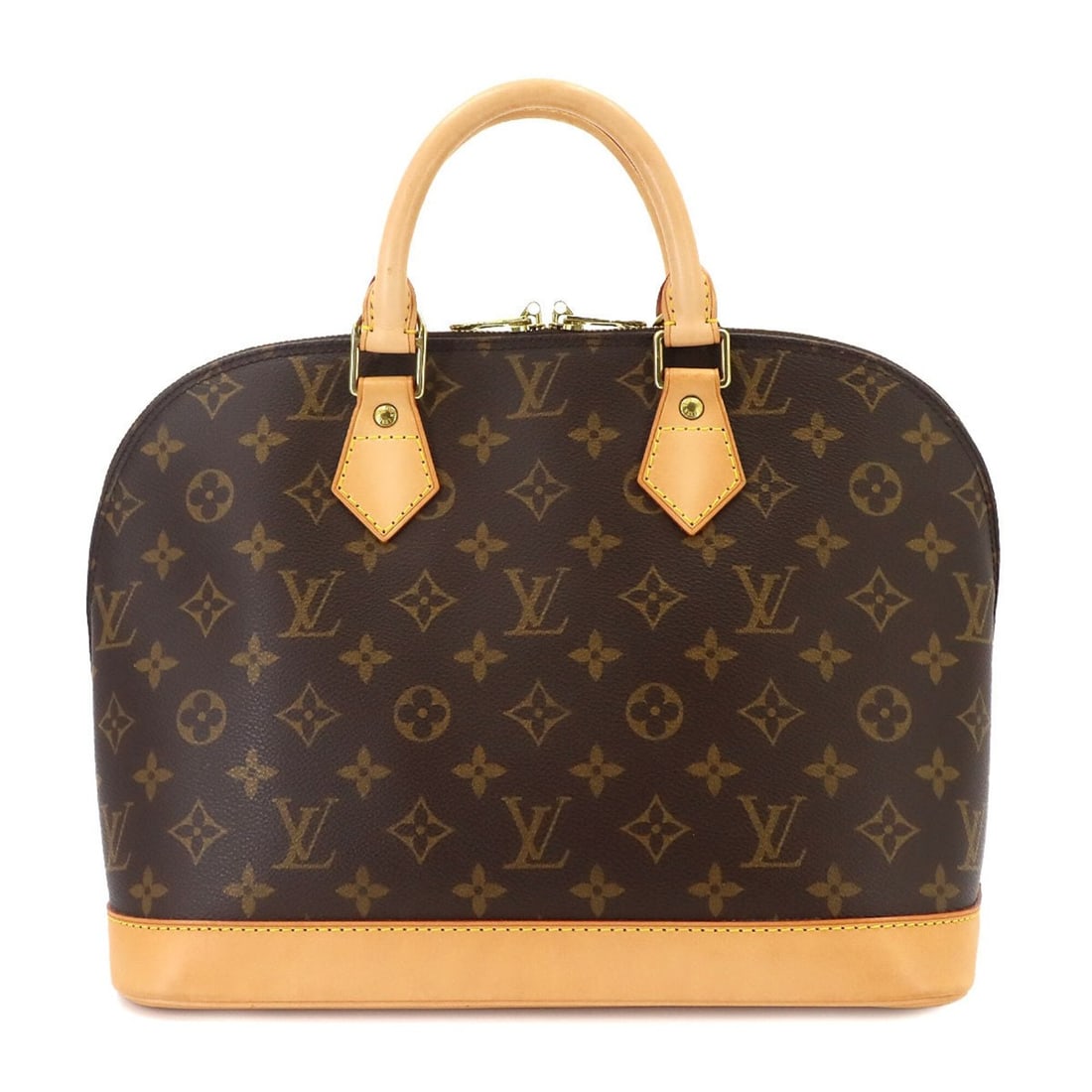 Louis Vuitton Monogram Alma Handbag, Brown, M51130, Gold Hardware (1 of 16)