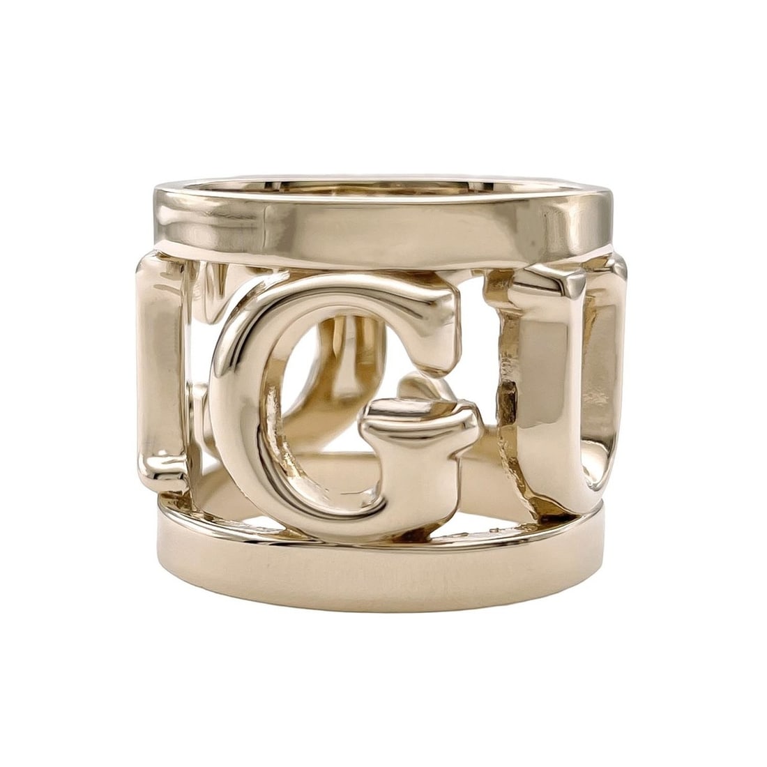 GUCCI Logo Scarf Ring, Metal, Women's: --- Catalog ---Category: DesignType: Scarf ringColor: Pink goldGender: WomenMaterial: Metal Category: GeneralBrand: GucciModel: LogoCountry of Origin: ItalyCategory: Physical PropertiesSize (HxWxD): 1