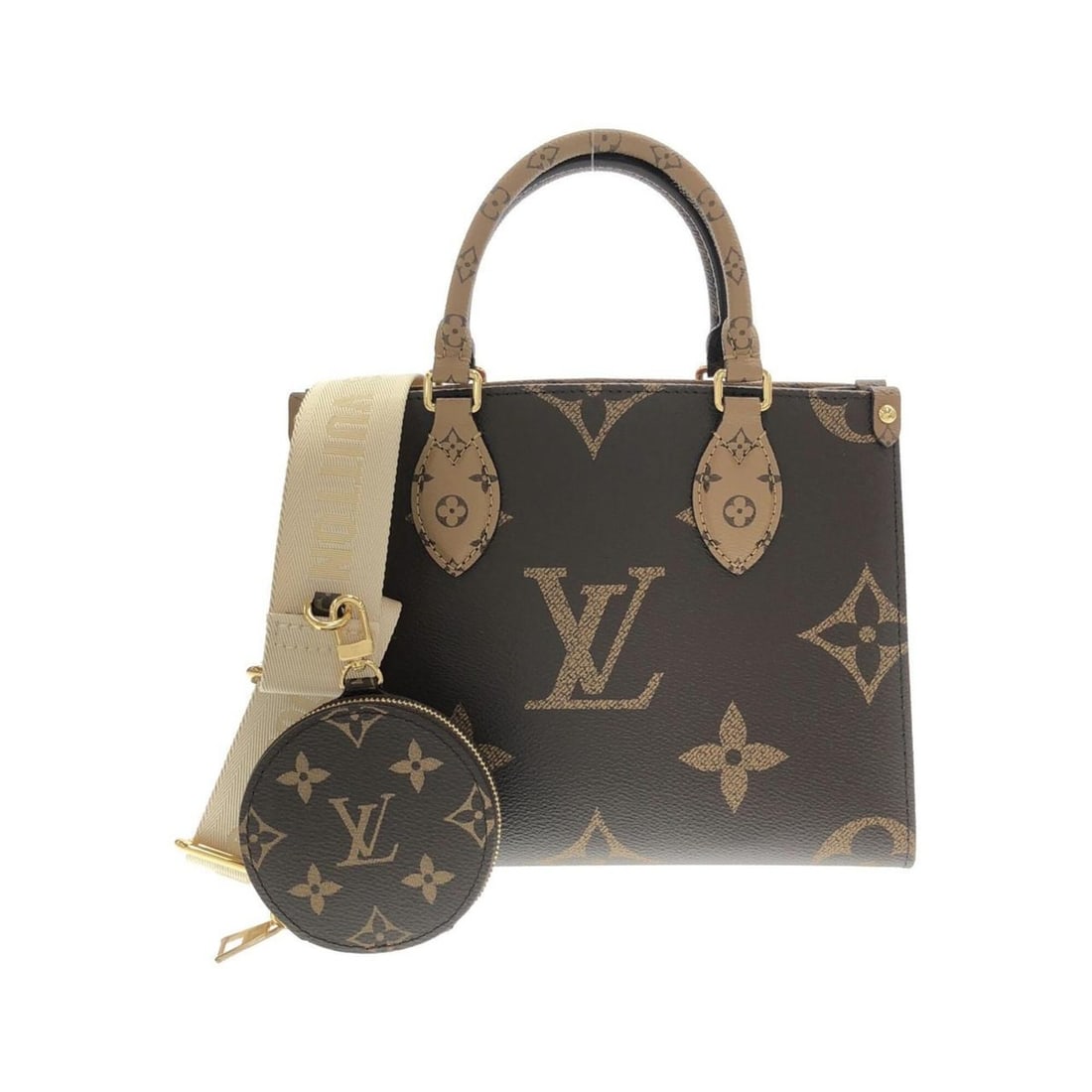 Louis Vuitton Monogram Giant OnTheGo PM M46373 Handbag: --- Catalog ---Category: SizeSize (HxWxD): 19cm x 25cm x 11cm / 7.48'' x 9.84'' x 4.33''Category: DesignType: HandbagColor: BrownGender: Women,MenMaterial: Coated canvas Category: GeneralMPN: M46373Br