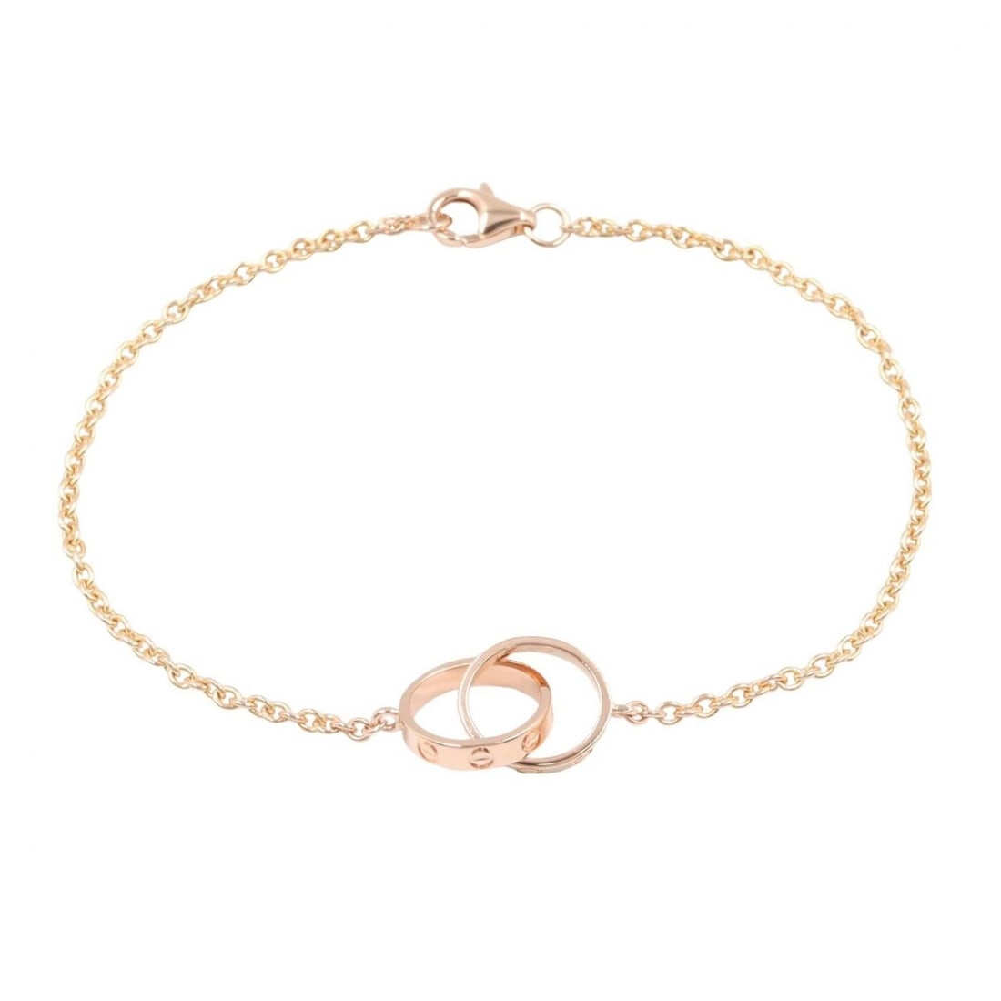 Cartier Baby Love Bracelet, 18K Pink Gold (PG), Women's, Tone, B6091100: --- Catalog ---Category: SizeLength: 18cm / 7.08''Category: DesignType: Charm braceletColor: GoldGender: WomenMaterial: Pink gold (18K)Category: GeneralMPN: B6091100Brand: Cartier--- Item List ---Sect