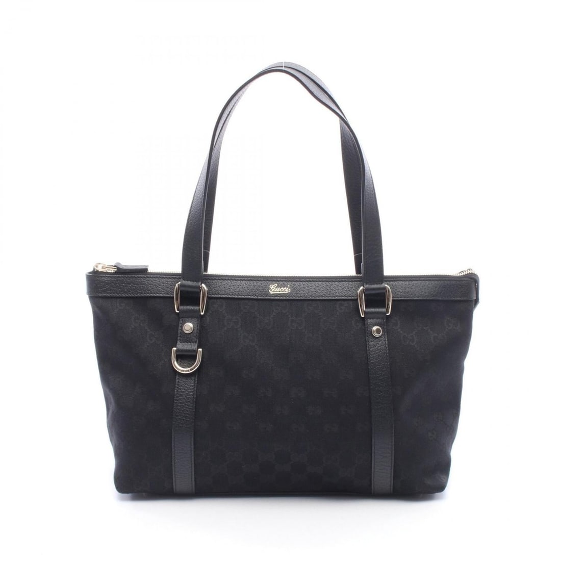 Gucci Abbey Tote Bag Handbag Canvas Leather Women's Black 141470: --- Catalog ---Category: SizeSize (HxWxD): 22cm x 31cm x 12cm / 8.66'' x 12.2'' x 4.72''Category: DesignType: Handbag, Tote bagColor: BlackGender: WomenMaterial: Canvas , Leather Category: GeneralMPN: