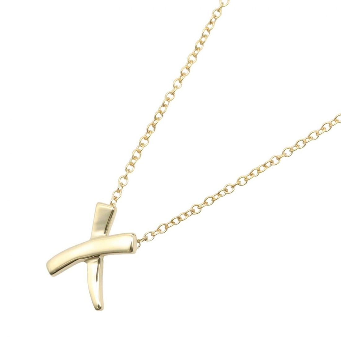 Tiffany & Co. Kiss Necklace, 18K (Yellow Gold), Women's Jewelry, Gold Tone: --- Catalog ---Category: SizePendant Size: 10mm x 7mm / 0.39'' x 0.27''Neck Circumference: 41 cm / 16.14''Category: DesignColor: GoldGender: WomenMaterial: Yellow gold (18K)Necklace Type: NecklaceCate