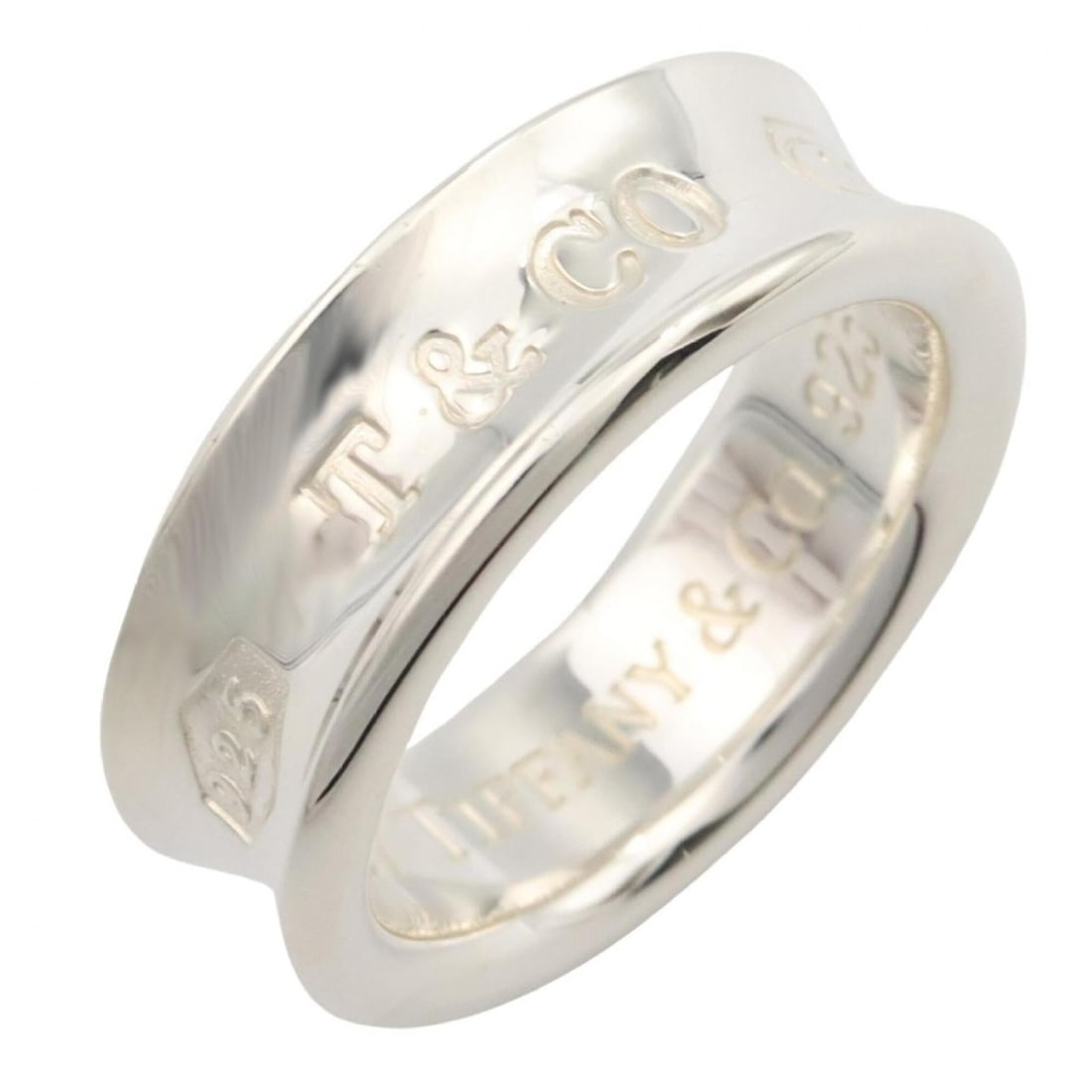 Tiffany & Co. 1837 Ring, Sterling Silver 925, Women's Tone: --- Catalog ---Category: SizeJP Size: 10US Size: 5.5Category: DesignType: Band ringColor: SilverGender: WomenMaterial: Silver 925Category: GeneralBrand: Tiffany--- Item List ---Section: ConditionRanki