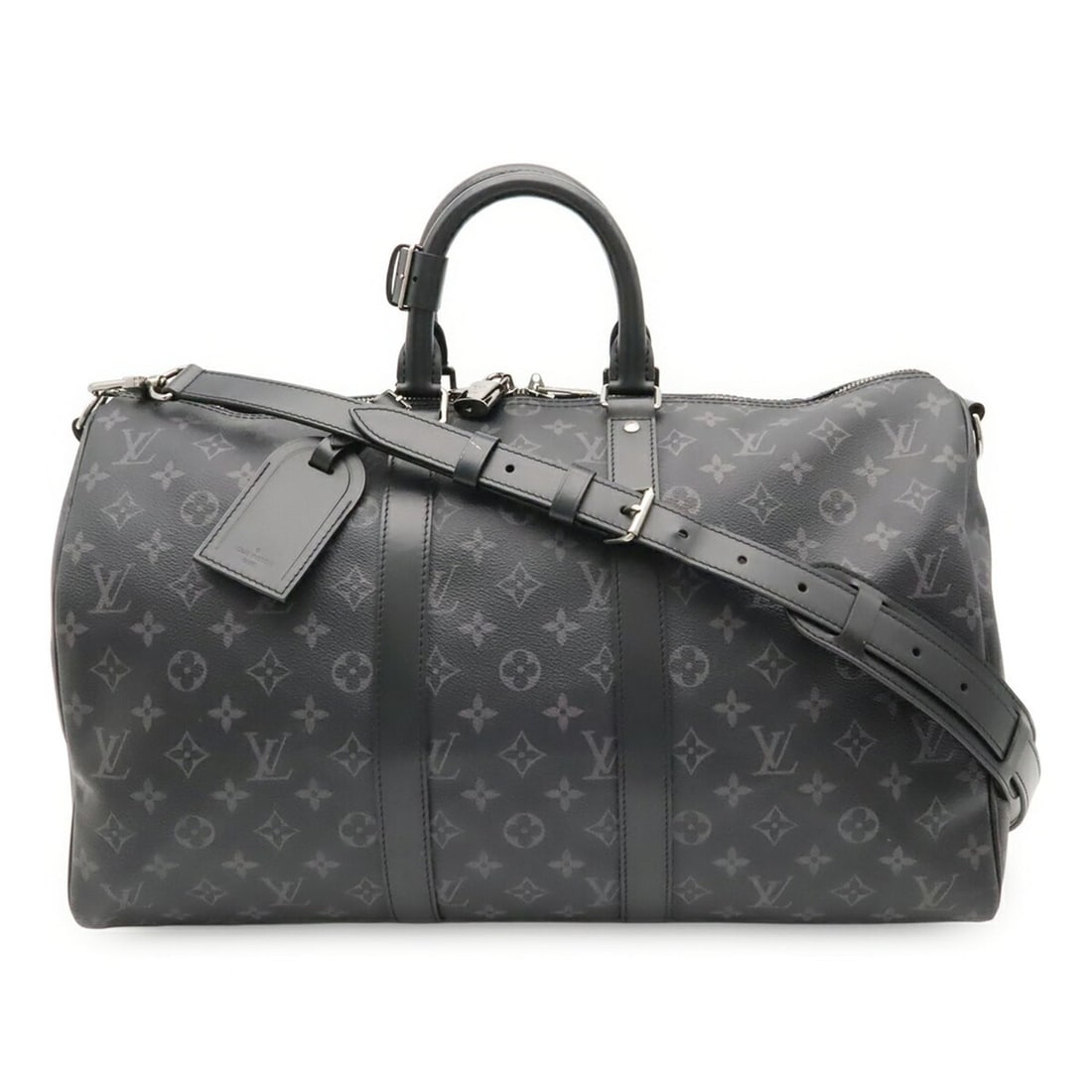 LOUIS VUITTON Louis Vuitton Monogram Eclipse Keepall Bandoulière 45 Boston Bag Travel Shoulder: --- Catalog ---Category: SizeSize (HxWxD): 26.5cm x 45.5cm x 20cm / 10.43'' x 17.91'' x 7.87''Category: DesignType: Boston bag, Shoulder bagColor: Black, Galle, Gray, Monogram Eclipse, WhiteGender: Wo