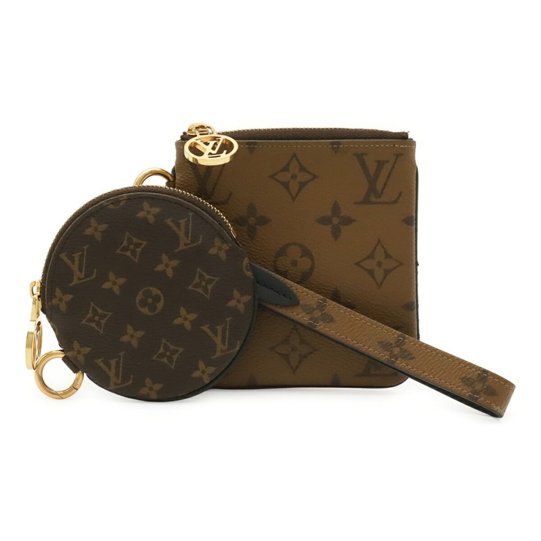 LOUIS VUITTON Louis Vuitton Monogram Giant Pochette Trio Handbag Pouch (Large Missing) M68756 (1 of 10)