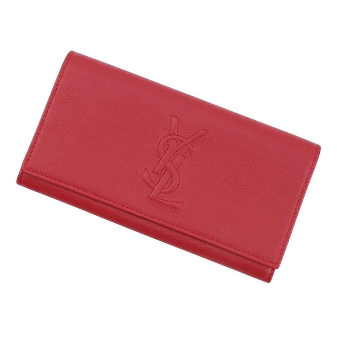 Yves Saint Laurent Saint Laurent Paris Long Wallet YSL Leather 568999 SAINT LAURENT PARIS WALLET: --- Catalog ---Category: SizeSize (HxWxD): 10.5cm x 19cm / 4.13'' x 7.48''Category: DesignType: Long wallet (bi-fold)Color: Red colorGender: WomenMaterial: Leather Category: GeneralBrand: Yves Saint L