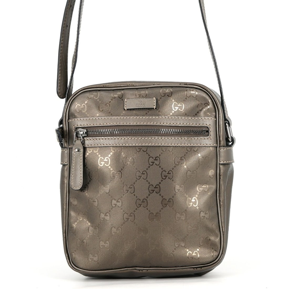 Gucci Shoulder Bag GG Imprime 233268 GUCCI Handbag: --- Catalog ---Category: SizeSize (HxWxD): 22cm x 18cm x 6.5cm / 8.66'' x 7.08'' x 2.55''Category: DesignType: Shoulder bagColor: BronzeGender: Men,WomenMaterial: PVC , Leather Category: GeneralBrand: