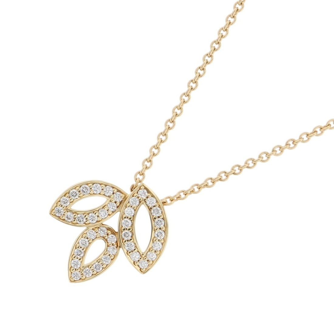 Harry Winston Lily Cluster Mini Pendant Necklace, 37 Diamonds (approx. 0.19ct total), 18K Yellow: --- Catalog ---Category: SizePendant Size: 13.5mm x 12.9mm / 0.53'' x 0.5''Neck Circumference: 40 cm / 15.74''Category: DesignGender: WomenMaterial: Yellow gold (18K)Pendant Type: PendantNecklace Type
