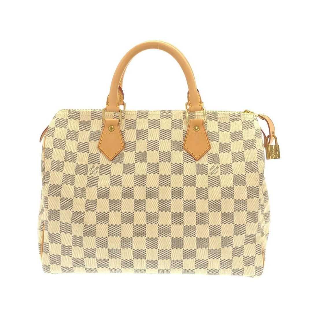 Louis Vuitton Damier Azur Speedy 30cm N41370 Boston Bag: --- Catalog ---Category: SizeSize (HxWxD): 22cm x 30cm x 17cm / 8.66'' x 11.81'' x 6.69''Category: DesignType: Boston bagColor: AzurGender: Men,WomenMaterial: Coated canvas Hardware Color: GoldCategor