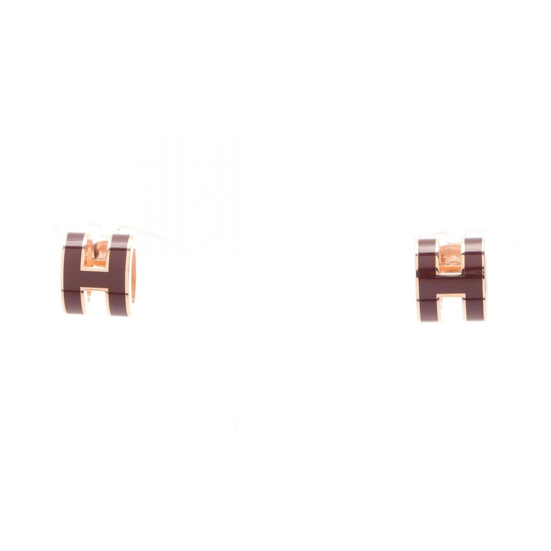 Hermes Mini Pop H Rouge Earrings, Gold Plated (GP), Women's, Gold/Bordeaux Tones: --- Catalog ---Category: SizeSize (HxWxD): 9.00mm x 7.00mm / 0.35'' x 0.28''Category: DesignType: Stud earringsColor: Bordeaux, Gold, Rouge HGender: WomenMaterial: Gold platingCategory: GeneralBrand: 