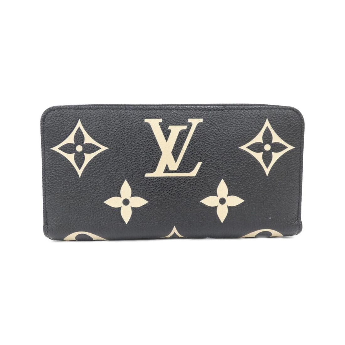 Louis Vuitton Bicolor Monogram Empreinte Zippy Wallet M80481: --- Catalog ---Category: SizeSize (HxWxD): 10cm x 19cm x 2cm / 3.93'' x 7.48'' x 0.78''Category: DesignType: Long wallet (bi-fold)Color: Beige, BlackGender: Women,MenMaterial: Leather Leather/Fur