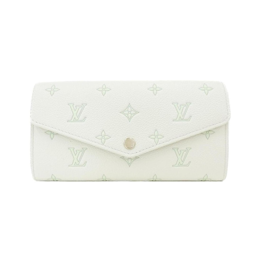 Louis Vuitton Bicolor Monogram Empreinte Portefeuille Sarah M27740 Wallet: --- Catalog ---Category: SizeSize (HxWxD): 11cm x 19cm x 2cm / 4.33'' x 7.48'' x 0.78''Category: DesignType: Long wallet (bi-fold)Color: Green, WhiteGender: WomenMaterial: Leather Leather/Fur Type: