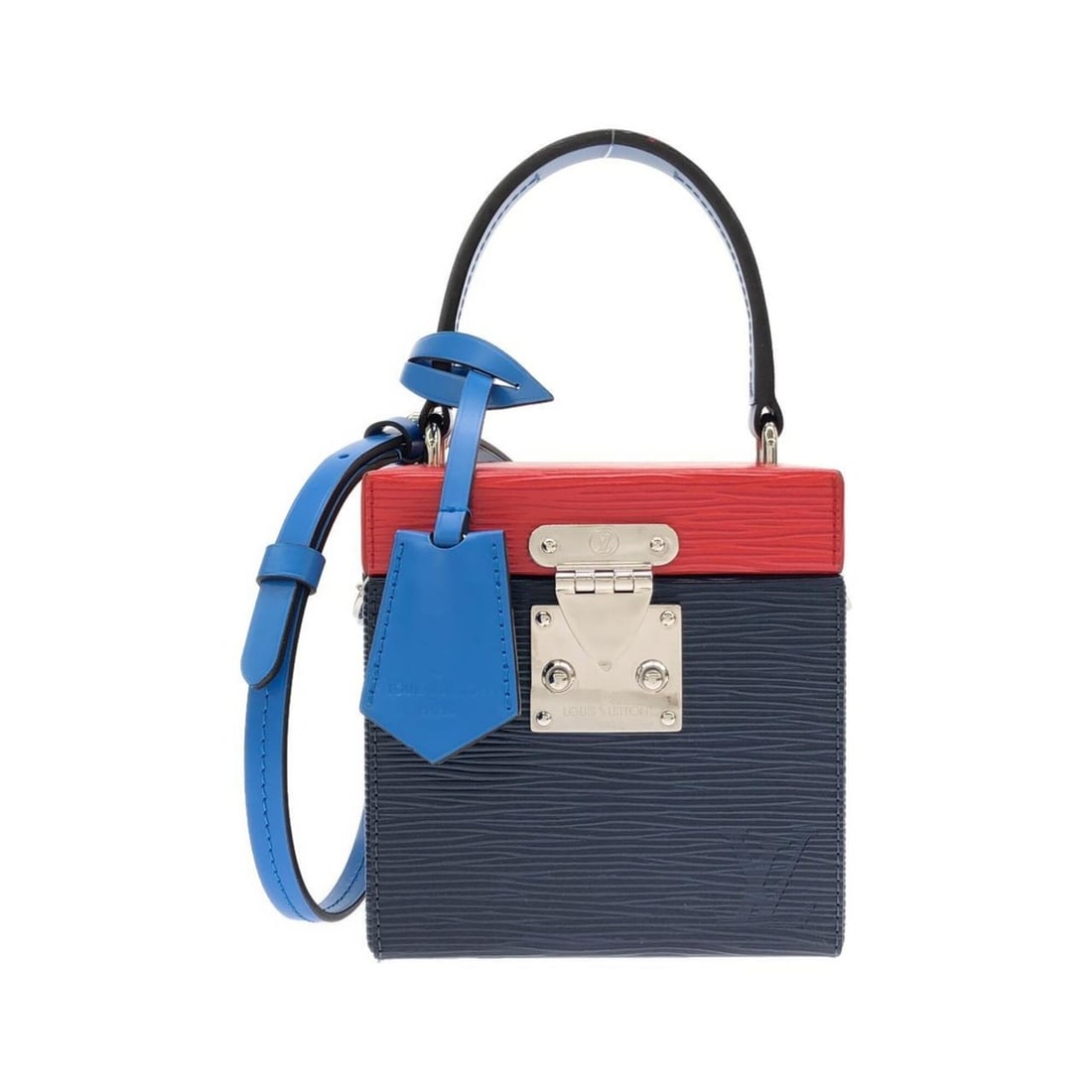 Louis Vuitton Bleeker M52466 Handbag: --- Catalog ---Category: SizeSize (HxWxD): 12cm x 12cm x 12cm / 4.72'' x 4.72'' x 4.72''Category: DesignType: HandbagColor: Dark blue, IndigoGender: Women,MenMaterial: Leather Leather/Fur Type: