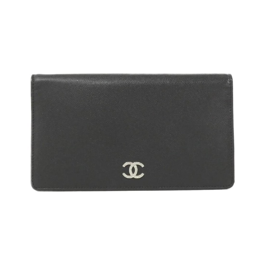 Chanel Sevruga line 46314 wallet: --- Catalog ---Category: SizeSize (HxWxD): 10.5cm x 18.5cm x 2cm / 4.13'' x 7.28'' x 0.78''Category: DesignType: Long wallet (bi-fold)Color: BlackGender: WomenMaterial: Grained Calfskin Category: