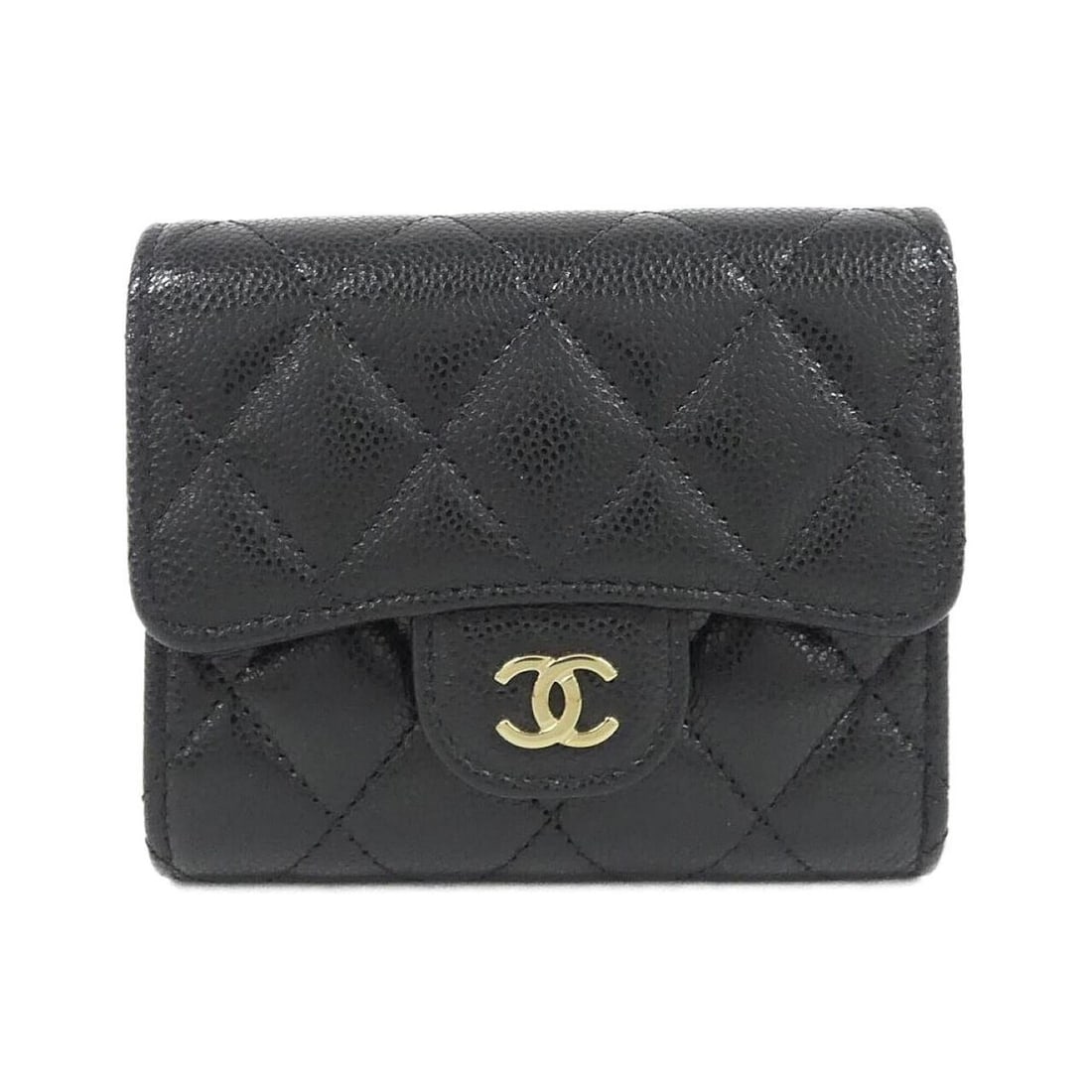 Chanel Timeless Classic Line AP0229 Wallet: --- Catalog ---Category: SizeSize (HxWxD): 9cm x 11cm x 3cm / 3.54'' x 4.33'' x 1.18''Category: DesignType: Wallet (tri-fold)Color: BlackGender: WomenMaterial: Grained Calfskin Category: GeneralMPN: