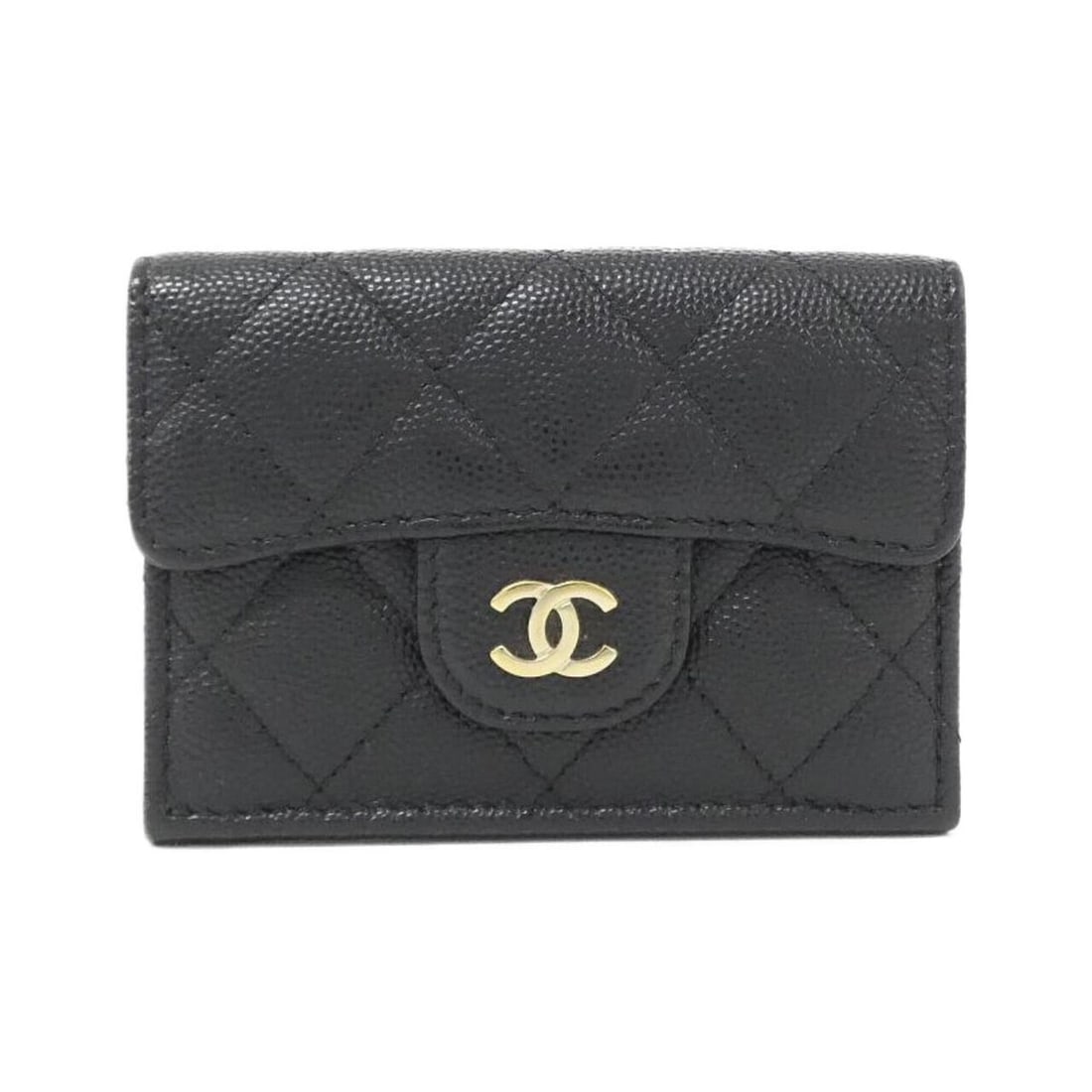Chanel Timeless Classic Line AP0230 Wallet: --- Catalog ---Category: SizeSize (HxWxD): 8cm x 11cm x 3cm / 3.14'' x 4.33'' x 1.18''Category: DesignType: Wallet (tri-fold)Color: BlackGender: WomenMaterial: Grained Calfskin Category: GeneralMPN: A