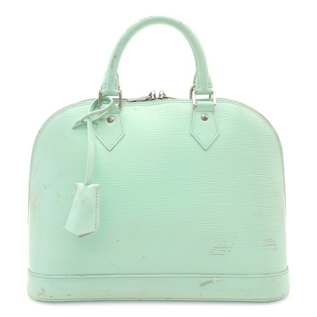LOUIS VUITTON Epi Electric Alma PM Handbag, Almond Mint Green, M40625: --- Catalog ---Category: SizeSize (HxWxD): 23.5cm x 31cm x 15cm / 9.25'' x 12.2'' x 5.9''Category: DesignType: HandbagColor: Galle, GreenGender: WomenCategory: GeneralMPN: M40625Brand: Louis Vuitton--