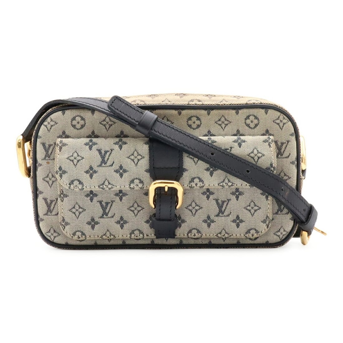 LOUIS VUITTON Louis Vuitton Monogram Mini Juliette MM Shoulder Bag Pochette Canvas Leather Blue Navy: --- Catalog ---Category: SizeSize (HxWxD): 11cm x 21.5cm x 4.5cm / 4.33'' x 8.46'' x 1.77''Category: DesignType: Pochette, Shoulder bagColor: Blue, Monogram, NavyGender: WomenMaterial: Monogram Mini C
