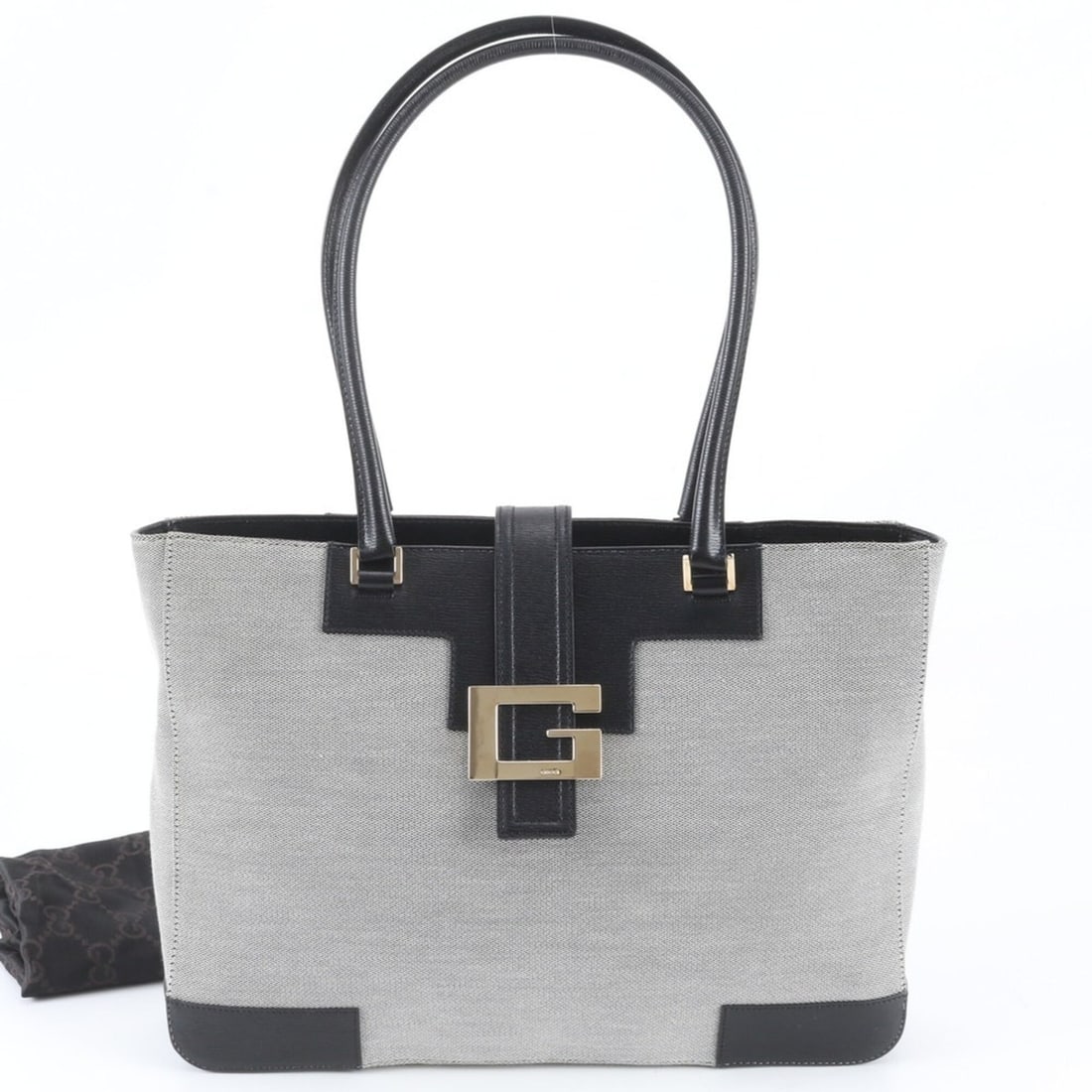Gucci 002 1109 Leather Shoulder Bag, Handbag, Black, Women's: --- Catalog ---Category: SizeSize (HxWxD): 25cm x 33cm x 7cm / 9.84'' x 12.99'' x 2.75''Strap Length: 58cm / 22.83''Category: DesignType: Handbag, Shoulder bagColor: GrayGender: WomenMaterial: Leather