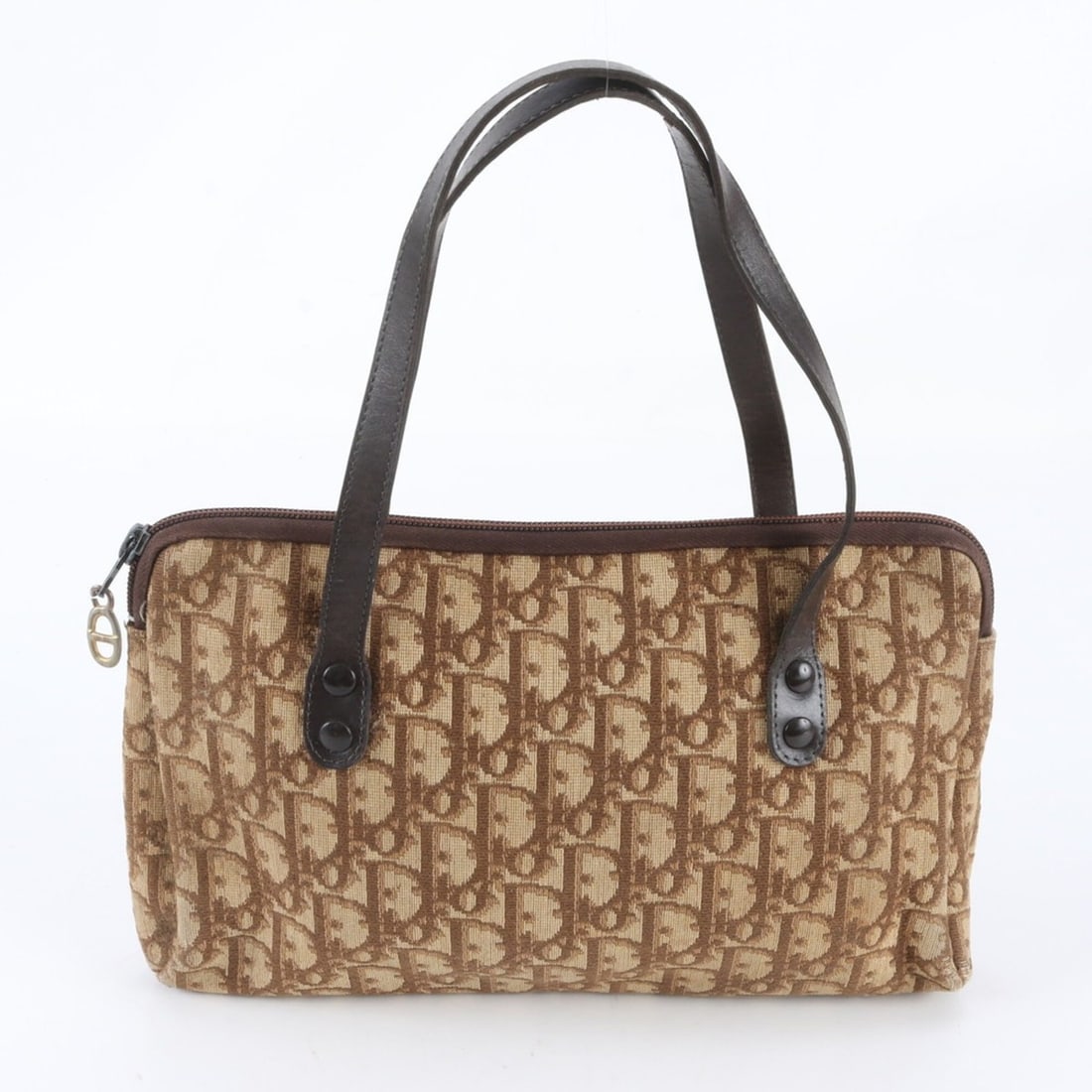 Christian Dior Trotter Leather Handbag Tote Bag Mini Boston Brown Women's: --- Catalog ---Category: SizeSize (HxWxD): 17cm x 30cm x 5cm / 6.69'' x 11.81'' x 1.96''Handle Length: 45cm / 17.71''Category: DesignType: Handbag, Tote bagColor: Beige, BrownGender: WomenMaterial: Le