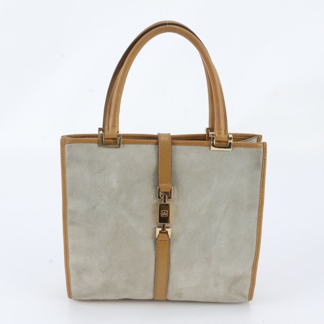 Gucci Jackie 002 1065 Leather Handbag Tote Bag with Gold Hardware for Women (1 of 9)