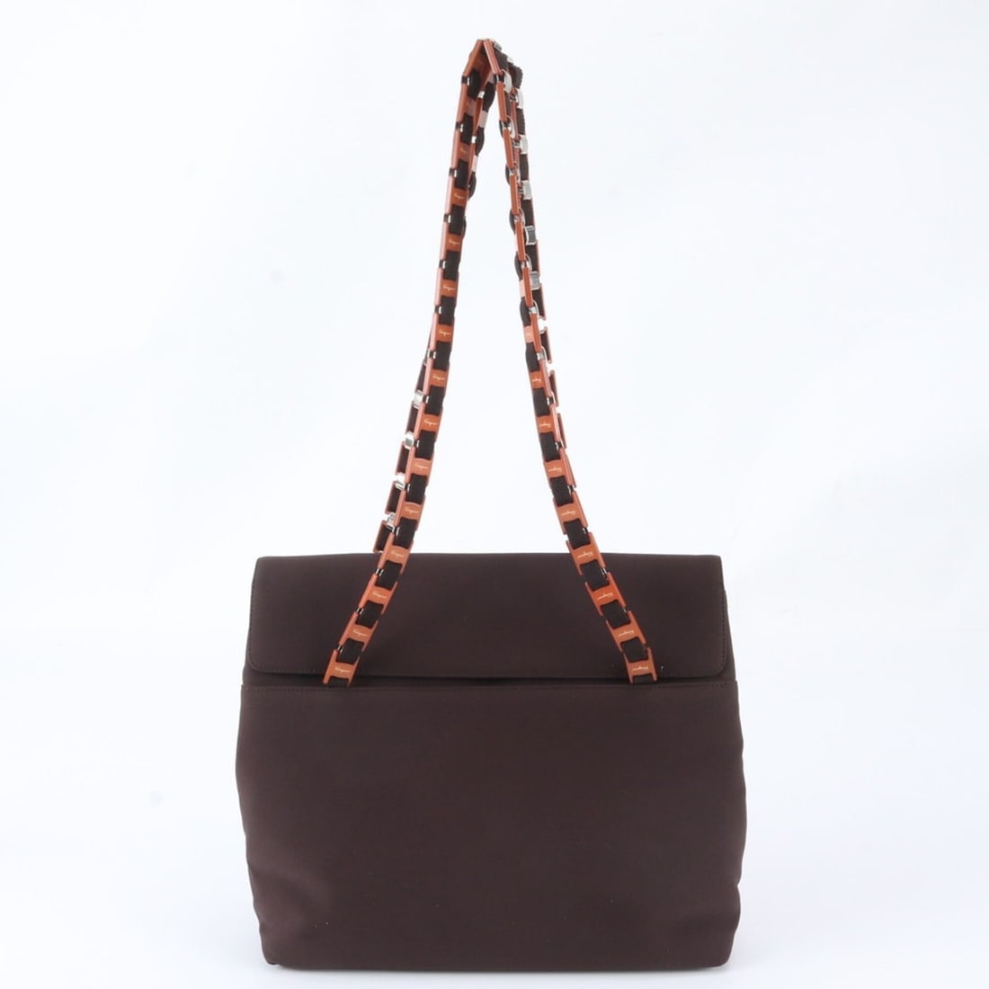 Salvatore Ferragamo Vara Chain Shoulder Bag, One-Shoulder Tote Handbag for Women: --- Catalog ---Category: SizeSize (HxWxD): 27cm x 30cm x 7cm / 10.62'' x 11.81'' x 2.75''Strap Length: 82cm / 32.28''Category: DesignType: Shoulder bag, Tote bagColor: BrownGender: WomenCategory: Gene