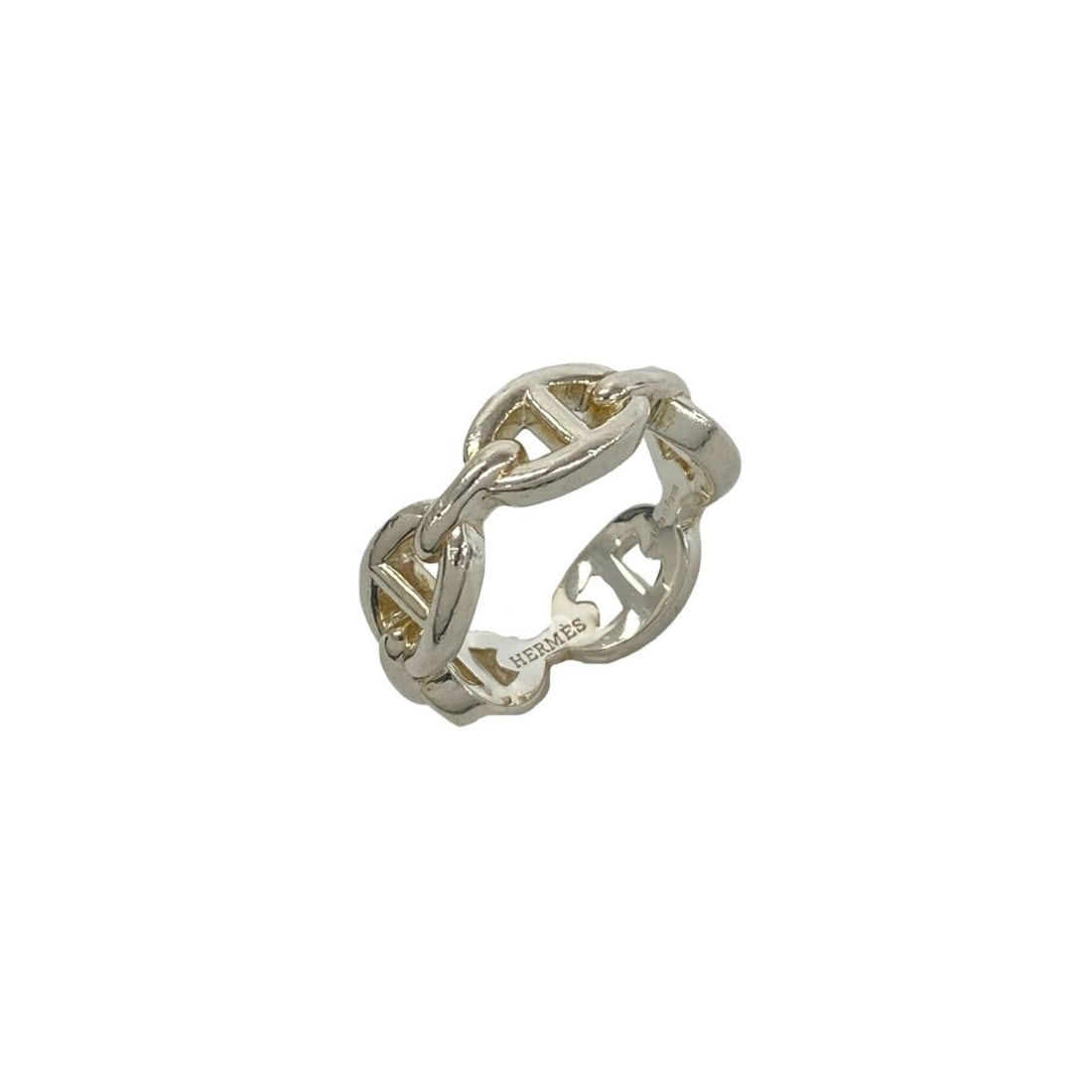 HERMES Chaine d'Ancre Enchainée PM Ring, Sterling Silver 925, Accessory, Item No. 39644 (1 of 6)