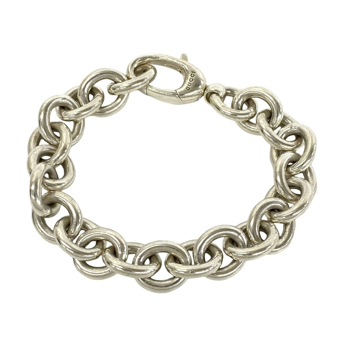 GUCCI Chain Bracelet, Sterling Silver 925, Accessory, Jewelry, Silver, Item Number 26256: --- Catalog ---Category: SizeLength: 16.5cm / 6.49''Category: DesignType: Charm braceletColor: SilverGender: WomenMaterial: Silver 925Category: GeneralBrand: Gucci--- Item List ---Section: ConditionRa