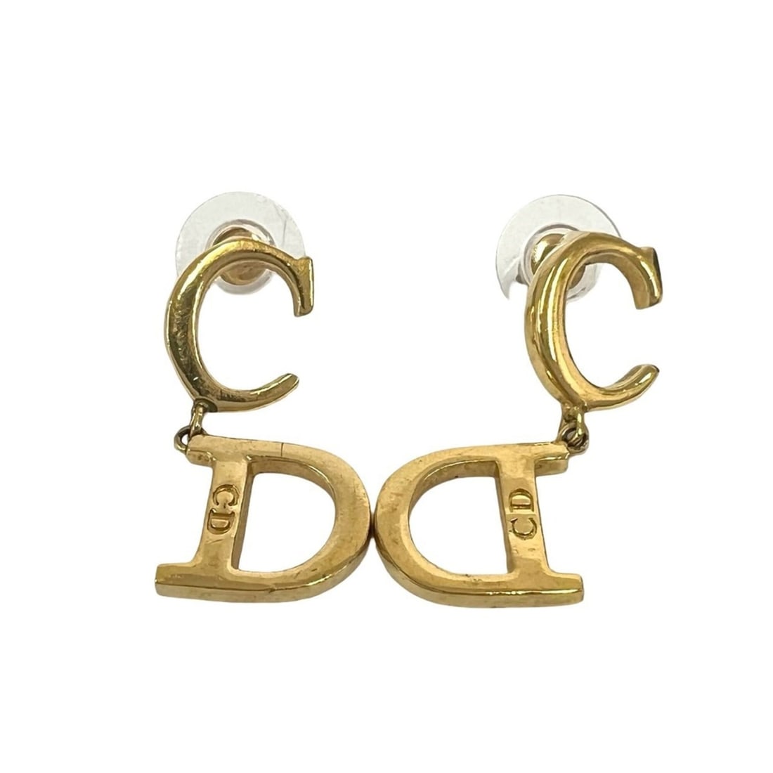 Christian Dior Vintage CD Motif Earrings, GP Gold, 31620: --- Catalog ---Category: SizeSize (HxWxD): 30.00mm x 15.00mm / 1.18'' x 0.59''Category: DesignType: Stud earringsColor: GoldGender: WomenMaterial: Gold platingCategory: GeneralBrand: Christian Dior---