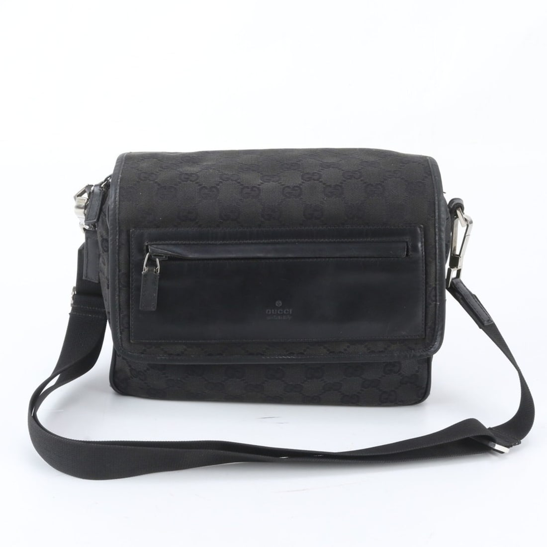 Gucci GG Canvas 28562 Leather Shoulder Bag Crossbody Handbag Tote Black Women's: --- Catalog ---Category: SizeSize (HxWxD): 20cm x 25cm x 10cm / 7.87'' x 9.84'' x 3.93''Strap Length: 140cm / 55.11''Category: DesignType: Shoulder bagColor: BlackGender: WomenMaterial: Leather , Canv