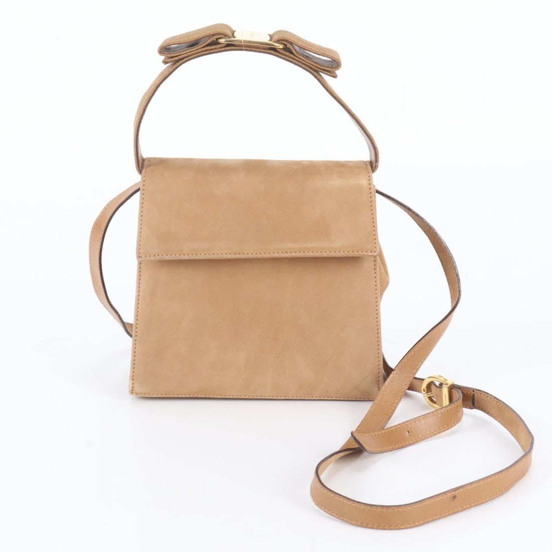 Salvatore Ferragamo Vara Ribbon Leather 2-Way Shoulder Bag, Handbag, Tote Bag for Women: --- Catalog ---Category: SizeSize (HxWxD): 15cm x 17cm x 7cm / 5.9'' x 6.69'' x 2.75''Strap Length: 113cm / 44.48''Handle Length: 30cm / 11.81''Category: DesignType: Shoulder bag, Tote bagColor: Brown