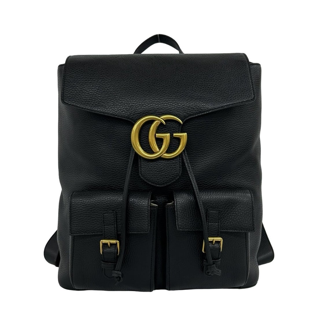 GUCCI GG Logo Leather Backpack/Daypack for Men, Black, 265-5: --- Catalog ---Category: SizeSize (HxWxD): 38cm x 32.5cm x 15.5cm / 14.96'' x 12.79'' x 6.1''Category: DesignType: BackpackColor: BlackGender: MenMaterial: Leather Category: GeneralBrand: Gucci--- Ite