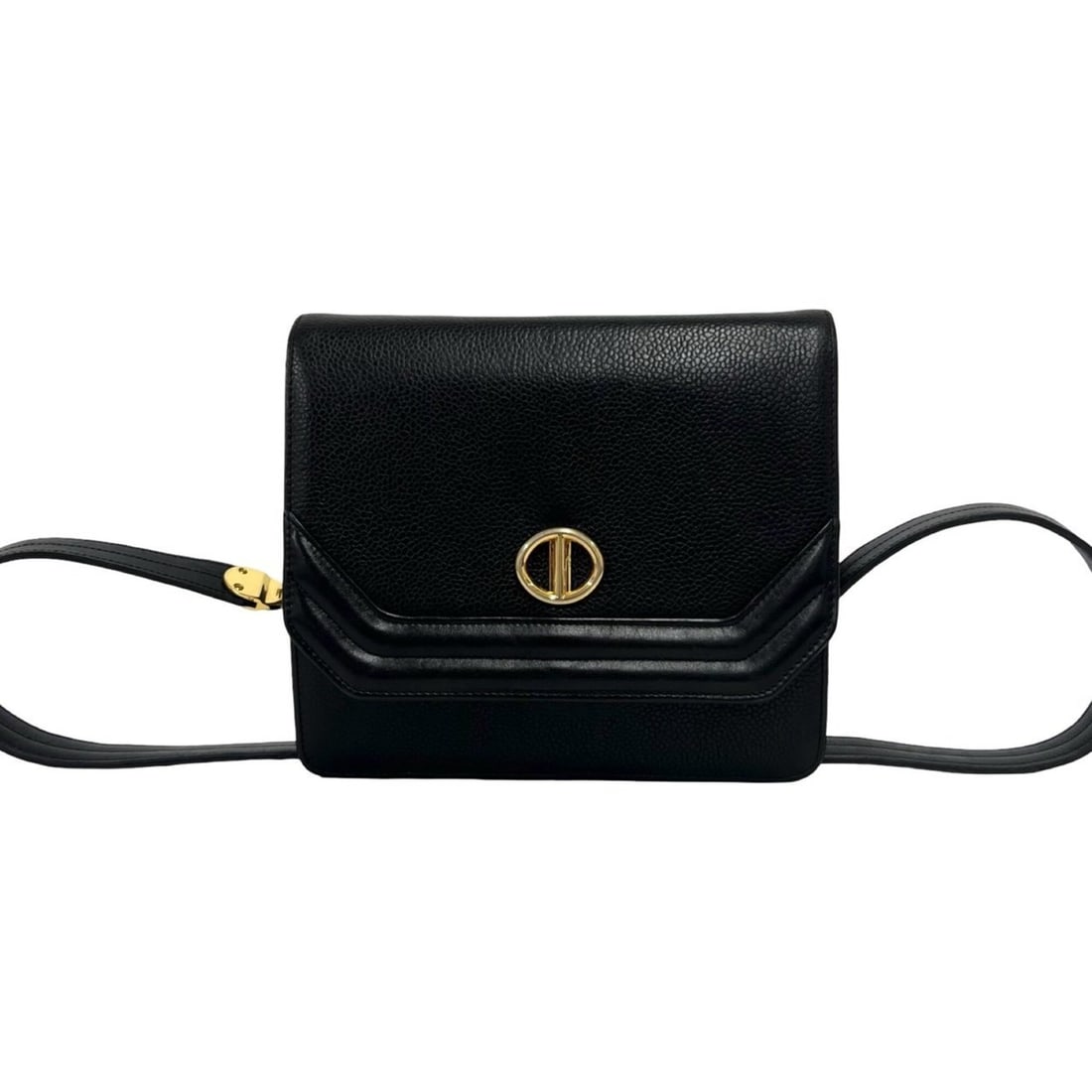 Christian Dior Vintage Logo Hardware Leather Mini Shoulder Bag Pouch Black 33258: --- Catalog ---Category: SizeSize (HxWxD): 16cm x 18.5cm x 3.5cm / 6.29'' x 7.28'' x 1.37''Category: DesignType: Pochette, Shoulder bagColor: BlackGender: WomenMaterial: Leather Category: GeneralBrand