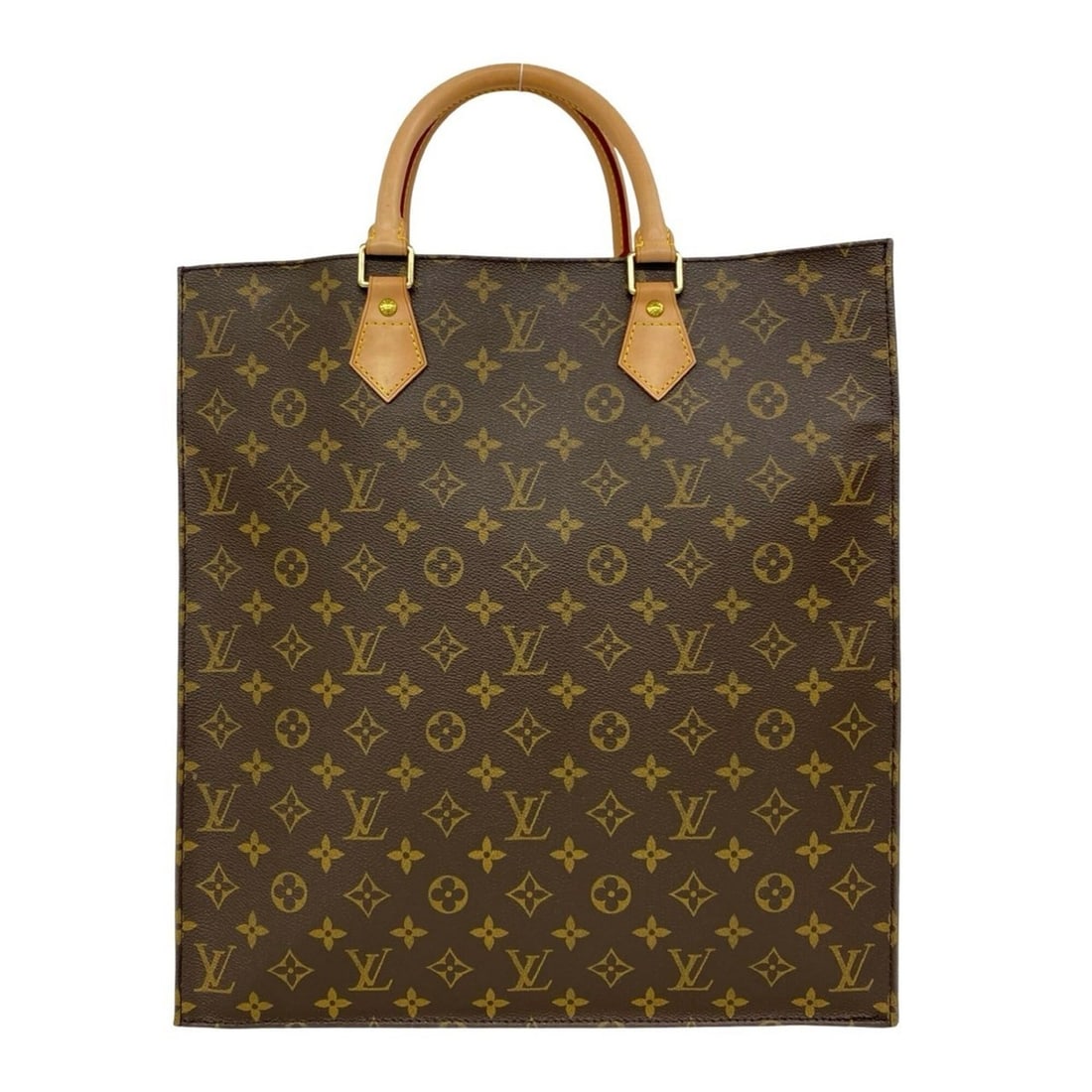 LOUIS VUITTON Louis Vuitton Sac Plat Monogram Logo Pattern Leather Handbag Tote Bag Brown 04714: --- Catalog ---Category: SizeSize (HxWxD): 39cm x 36cm x 9cm / 15.35'' x 14.17'' x 3.54''Category: DesignType: Handbag, Tote bagColor: BrownGender: WomenMaterial: Leather , PVC Category: GeneralBrand: