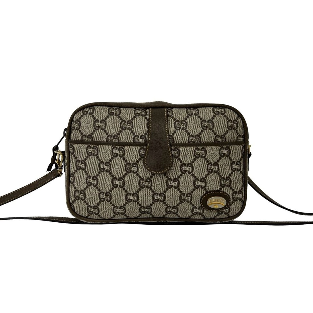 GUCCI Vintage GG Pattern Logo Leather Shoulder Bag/Sacoche (Brown) 64540: --- Catalog ---Category: SizeSize (HxWxD): 13.5cm x 20cm x 4cm / 5.31'' x 7.87'' x 1.57''Category: DesignType: Shoulder bagColor: BrownGender: WomenMaterial: Leather , PVC Category: GeneralBrand: Gucc