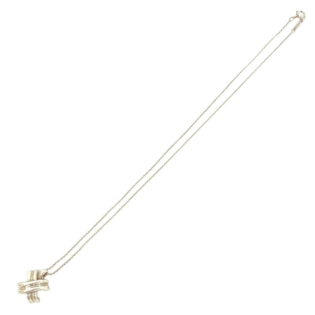 TIFFANY&Co. Tiffany Vintage Signature Necklace, Sterling Silver 925, Accessory Pendant, 95100: --- Catalog ---Category: SizePendant Size: 13mm x 14mm / 0.51'' x 0.55''Neck Circumference: 41 cm / 16.14''Category: DesignColor: SilverGender: WomenMaterial: Silver 925Pendant Type: PendantNecklace T