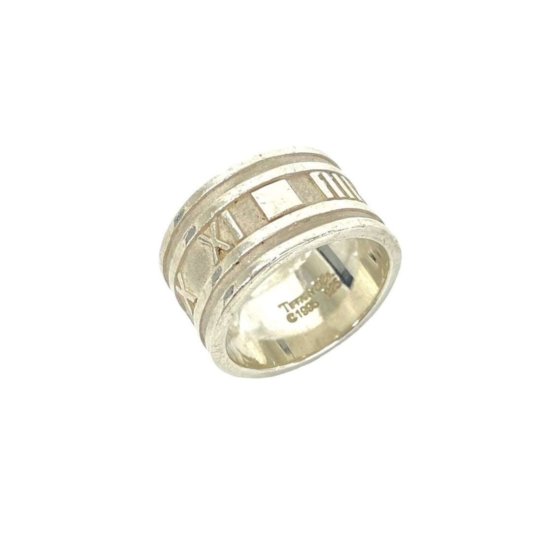 TIFFANY&Co. Tiffany Vintage Atlas Wide Ring, Sterling Silver 925, Accessory, 608-2: --- Catalog ---Category: SizeJP Size: 16US Size: 8Category: DesignType: Band ringColor: SilverGender: WomenMaterial: Silver 925Category: GeneralBrand: Tiffany--- Item List ---Section: ConditionRanking