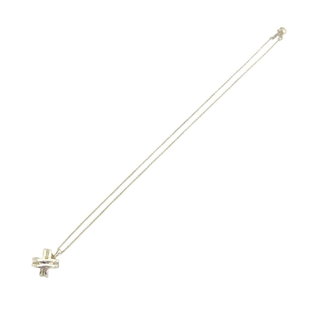 TIFFANY&Co. Tiffany Vintage Signature Cross Necklace, Sterling Silver 925 Pendant Choker, 609-1: --- Catalog ---Category: SizePendant Size: 12mm x 14mm / 0.47'' x 0.55''Neck Circumference: 41.6 cm / 16.37''Category: DesignColor: SilverGender: WomenMaterial: Silver 925Pendant Type: PendantNecklace