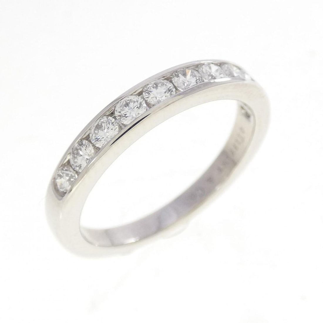 Tiffany Half Circle Channel Setting Ring: --- Catalog ---Category: SizeJP Size: 10.0US Size: 5.5Category: DesignType: Band ringStone: DiamondGender: WomenMaterial: Platinum 950Category: GeneralBrand: Tiffany--- Item List ---Section: Condition