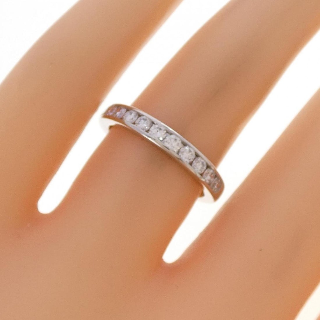 Tiffany Half Circle Channel Setting Ring - 5