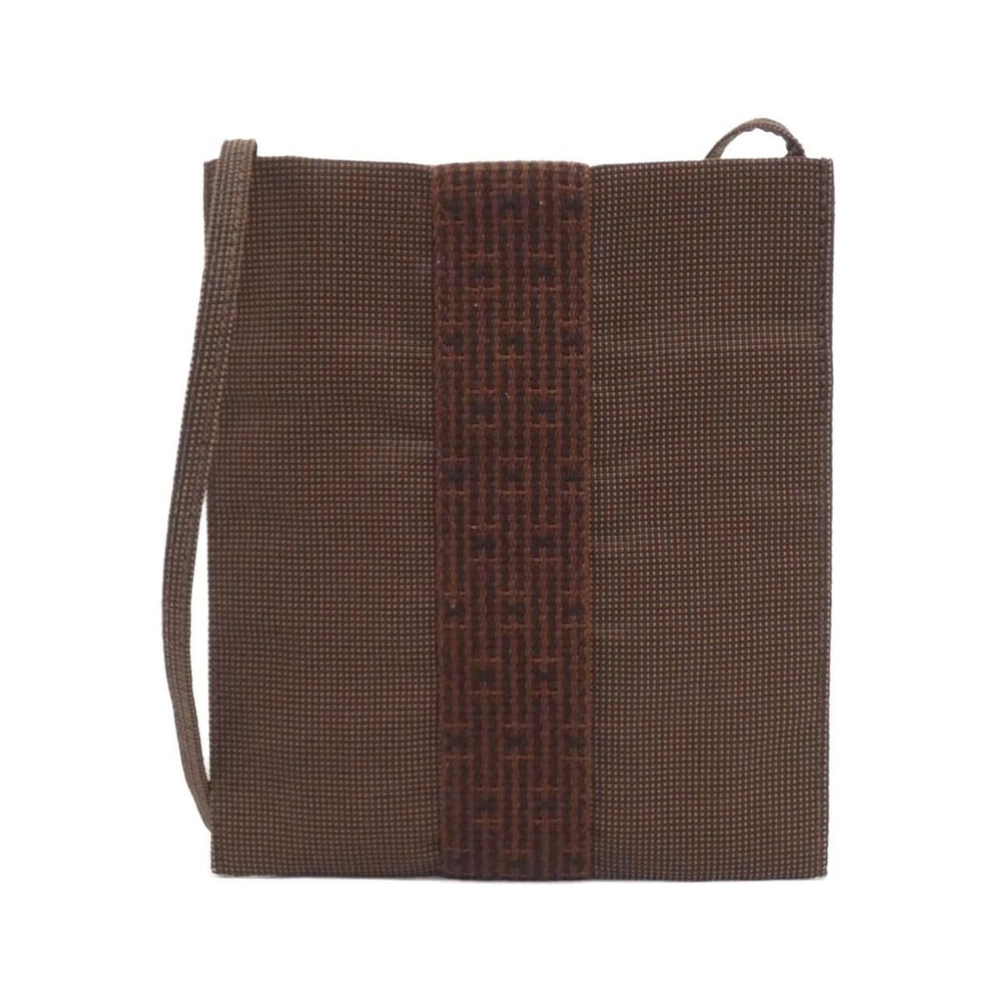 Hermes Herline Pochette 100967M Shoulder Bag: --- Catalog ---Category: SizeSize (HxWxD): 19.5cm x 17cm x 1cm / 7.67'' x 6.69'' x 0.39''Category: DesignType: Pochette, Shoulder bagColor: BrownGender: WomenMaterial: Canvas Category: GeneralMPN: