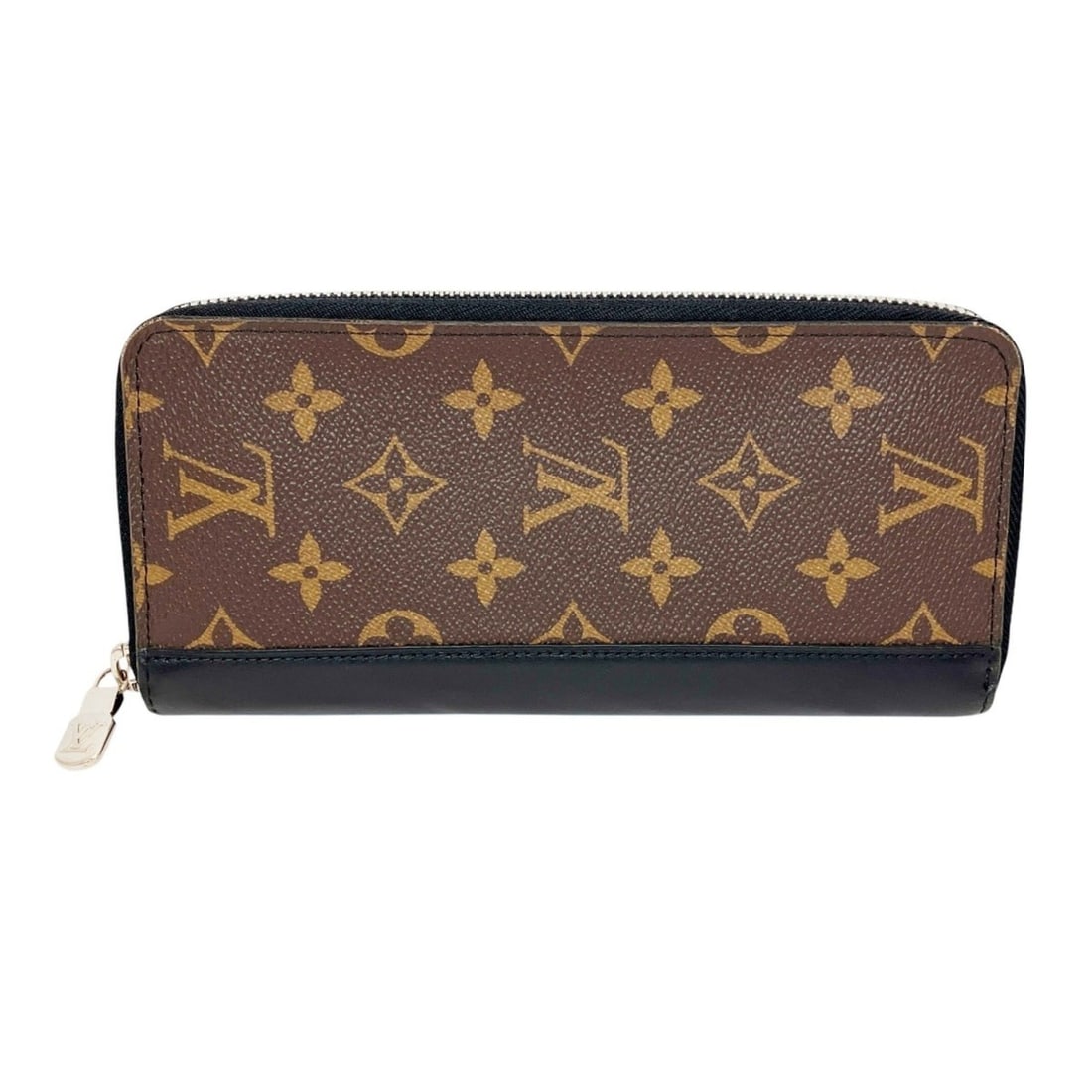 Louis Vuitton Zippy Wallet Vertical Long Monogram Macassar Canvas Leather M60109 (1 of 13)