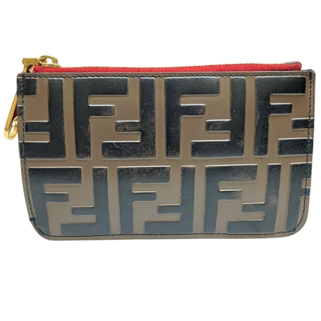 Fendi wallet/coin case, Zucca pattern, cowhide leather, 8AP151 (1 of 11)