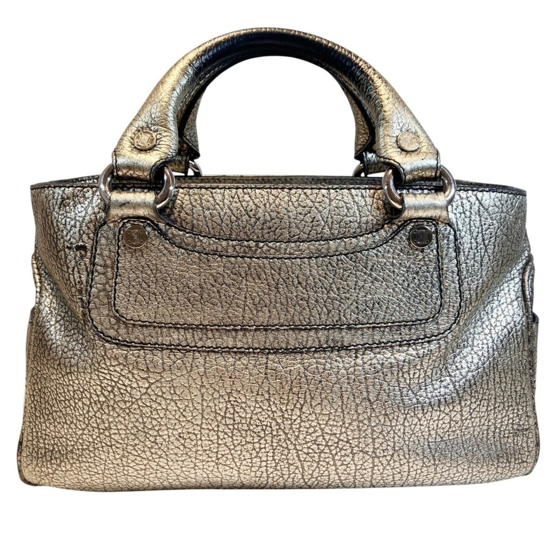 Celine Boogie Bag Handbag Leather: --- Catalog ---Category: SizeSize (HxWxD): 19cm x 32cm x 13cm / 7.48'' x 12.59'' x 5.11''Handle Length: 31cm / 12.2''Category: DesignType: HandbagColor: Gold, MetallicGender: WomenMaterial: Leather Ca