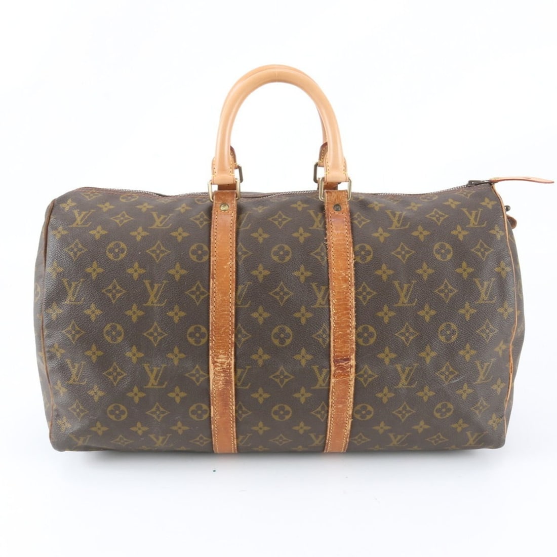 Louis Vuitton Monogram Keepall 45 M41428 Leather Boston Handbag Tote Bag Travel Men's: --- Catalog ---Category: SizeSize (HxWxD): 28cm x 46cm x 20cm / 11.02'' x 18.11'' x 7.87''Category: DesignType: Boston bag, Tote bagColor: BrownGender: MenMaterial: Leather , Coated canvas Category: G