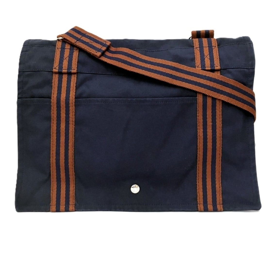Hermes Fourre-Tout Bassas MM Tote Bag, Canvas: --- Catalog ---Category: SizeSize (HxWxD): 30cm x 40cm x 8cm / 11.81'' x 15.74'' x 3.14''Strap Length: 70cm - 120cm / 27.55'' - 47.24''Category: DesignType: Tote bagColor: NavyGender: WomenMaterial: C
