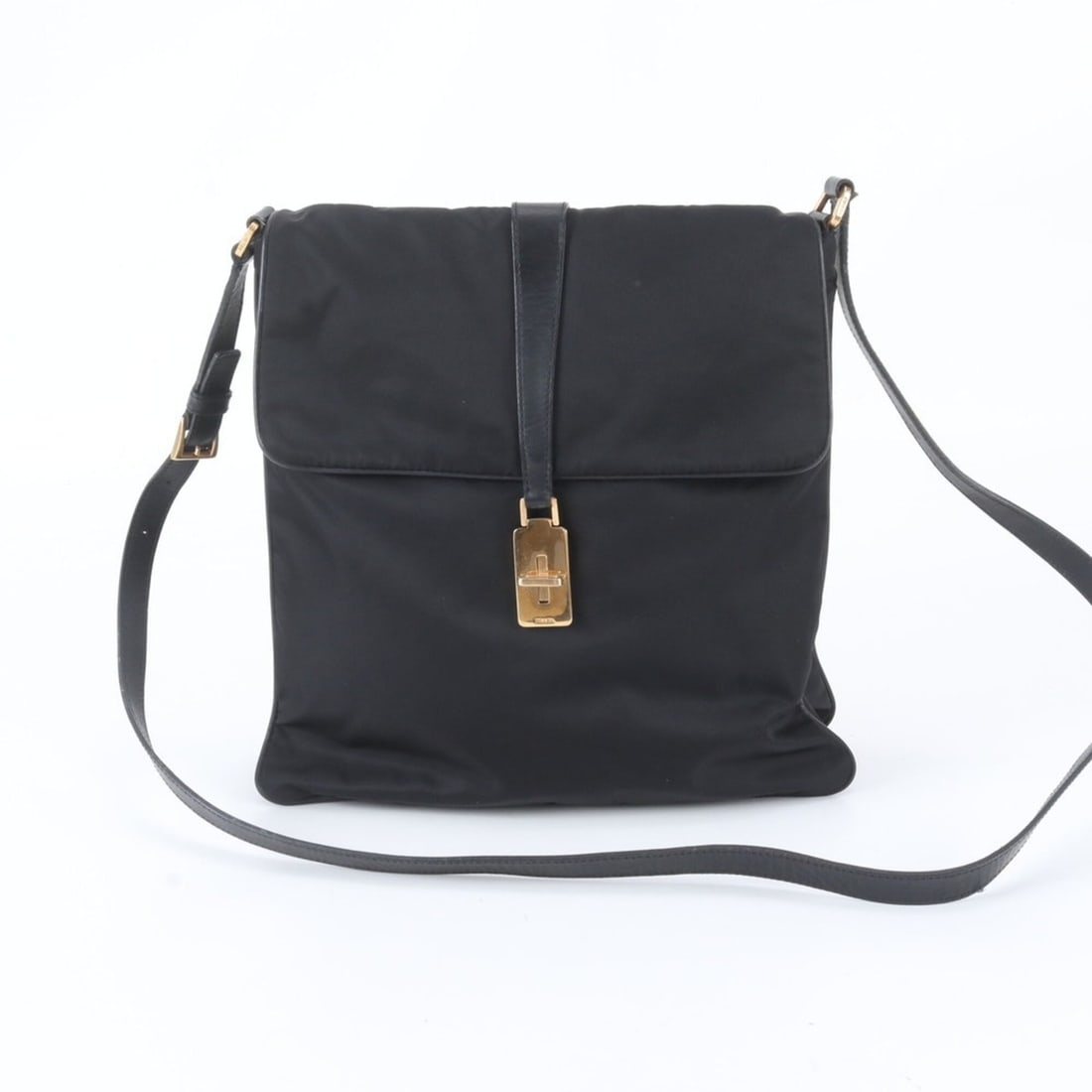 Prada Tessuto Nylon Leather Shoulder Bag Crossbody Black Women's: --- Catalog ---Category: SizeSize (HxWxD): 28cm x 27cm x 9cm / 11.02'' x 10.62'' x 3.54''Category: DesignType: Shoulder bagColor: BlackGender: WomenMaterial: Leather , Nylon Category: GeneralBrand: Pr