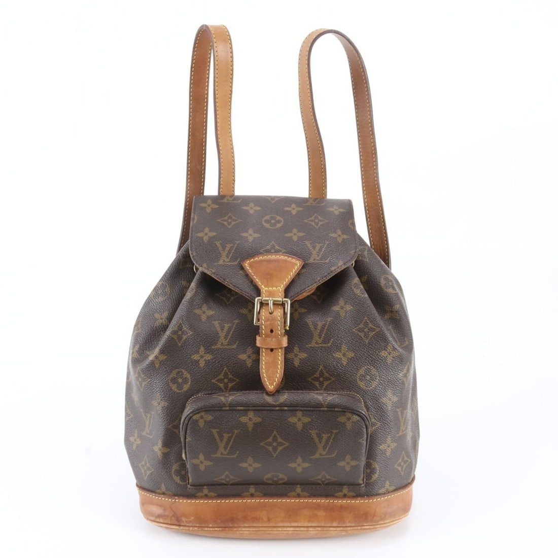 Louis Vuitton Monogram Montsouris MM M51136 Leather Backpack Shoulder Bag Handbag for Women (1 of 12)